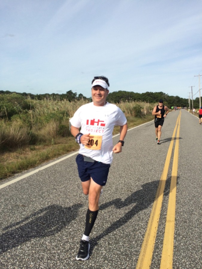 Yours truly at Mile 11. Photo by Coach Pam Rickard.